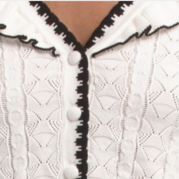 KAILY K Pleated Collar Cardigan - Picture 3 of 3